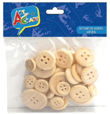 Botones de madera Natural