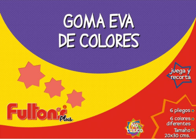 Sobre goma Eva Fultons