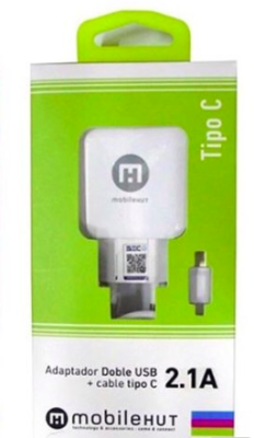 CARGADOR TIPO C MOBILEHUT 2.4A CARGADOR TIPO C MOBILEHUT 2.4A