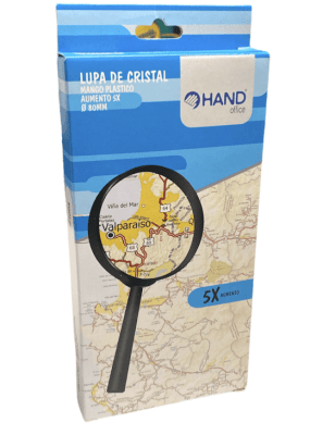 Lupa con aumento 5X 90mm hand1