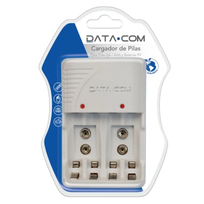 Cargador De Pilas Data Com  AA/AAA/ 9V2