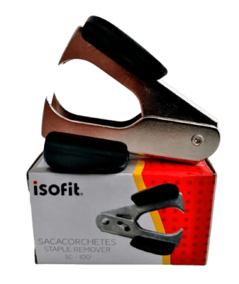 Sacacorchetes isofit boton de seguridad