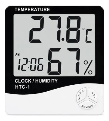 Reloj Medidor de Temperatura y Humedad DOMA