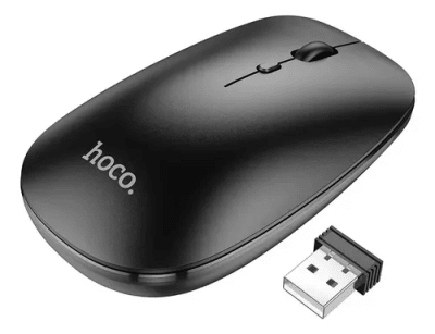 Mouse Inalambrico BT 2.4 Hoco GM15 Negro1