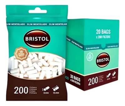 Filtro Bristol Slim Mentolado
