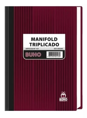 Libreta Manifold Autocopiativo Buho3