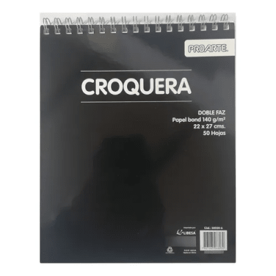 Croquera Carta Doble Faz PROARTE