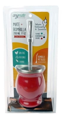 MATE BOMBILLA METALICO ANYMATE MATE BOMBILLA METALICO ANYMATE