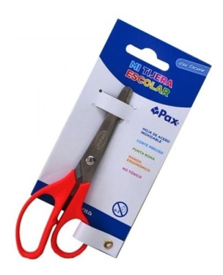 Tijera Escolar Punta Roma Pax1