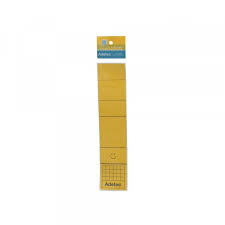 Lomos Autoadhesivos Para Archivador- Amarillo Adetec
