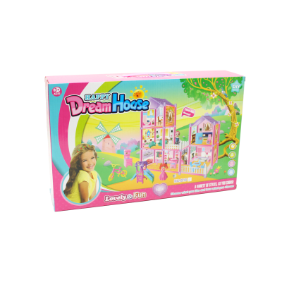 Casa de Muñeca 3 pisos rosada1