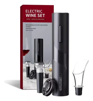 Set Sacacorcho Electrico 4 en 1