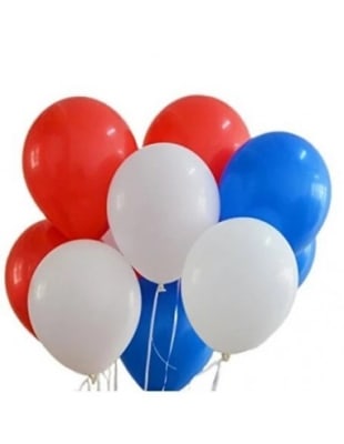 Bolsa 50 Globos Tricolor Viva Chile