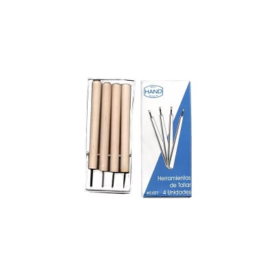 Gubías 4unidades Herramientas de Tallar Hand1
