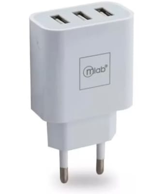 Adaptador casa 3 USB Mlab Adaptador casa 3 USB Mlab