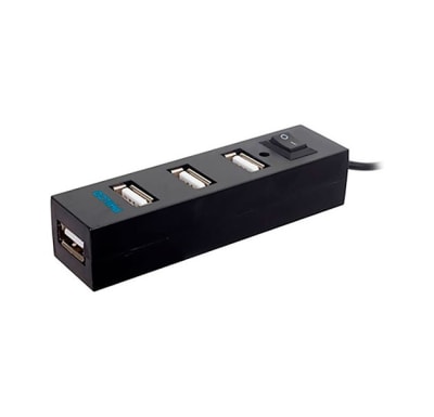 HUB 4 Puertos Negro USB 2.0 Philco