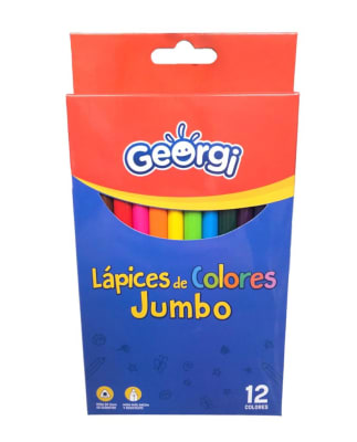 12 lapices de colores Jumbo Georgi