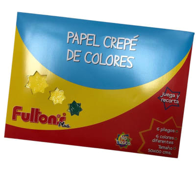 Sobre de Papel Crepe De colores fultons