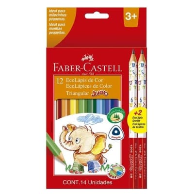 12 Ecolapiz Jumbo + 2 Grafitos1