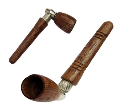 Pipa Madera y Metal Corta