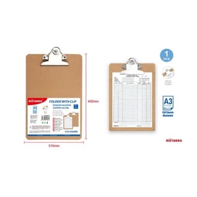 Tabla con Apretador A3 Motarro