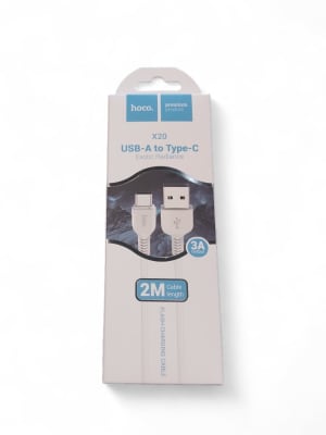 Cable Hoco X20 tipo C 2M Blanco