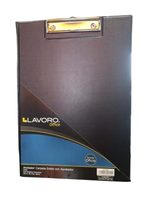 Anotador carpeta doble con apretador