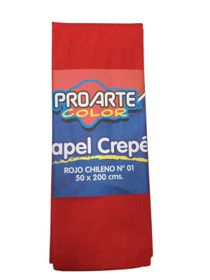 Papel crepe rojo Proarte1