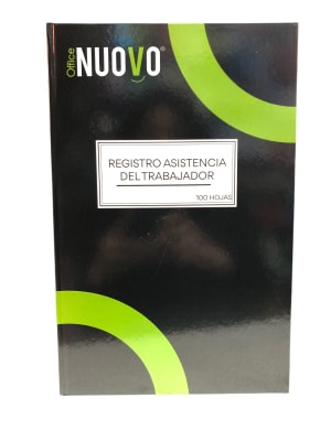 Libro Registro Asistencia 100 hojas Nuovo