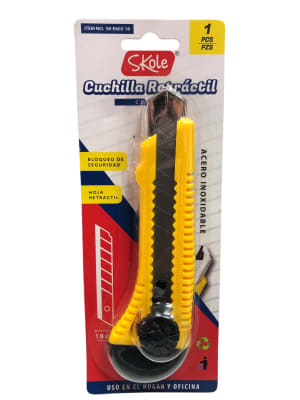 Cuchillo cartonero retractil Skole