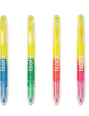 Destacador Doble Punta Fluor Isofit