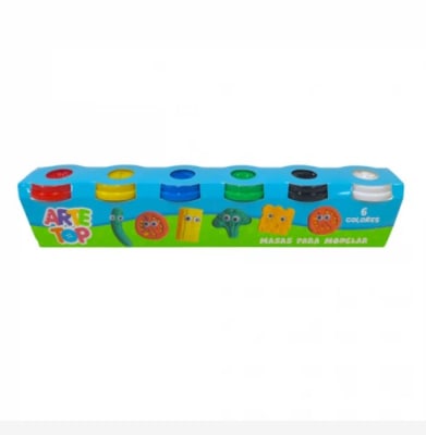 Masa para moldear 6 colores ARTE TOP