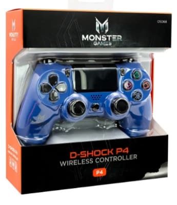 Joystick Monster PS4 Bluetooth Azul