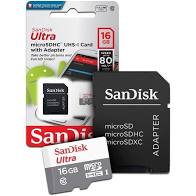 Tarjeta SD 16 GB Sandisk