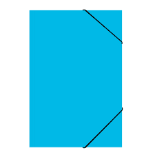 Carpeta con Elástico Celeste Inzunza