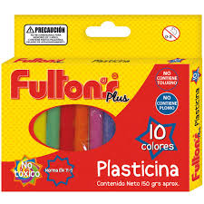 Plasticina fultons 10 colores Plasticina fultons 10 colores