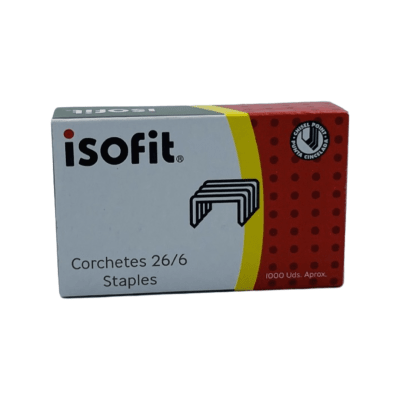 Corchetes 26/6 1000 Uds. Isofit