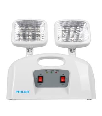 Lampara LED Emergencia Philco 2 Focos