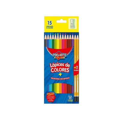 Lapices de Color Proarte 12 +sacapuntas1