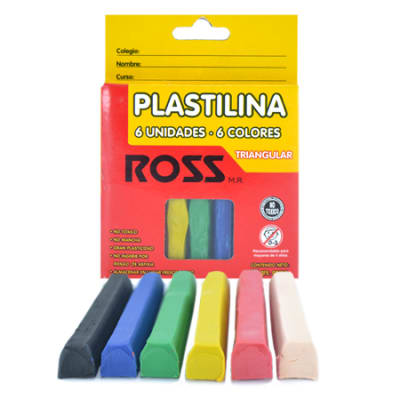 Plasticina 6 Colores Ross