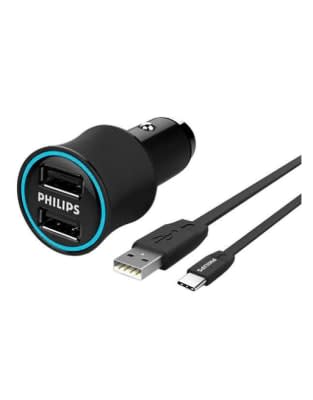 Cargador de Auto Dual Con Cable Micro USB