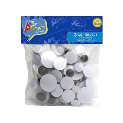 Ojitos plásticos  30 unidades Art&craft1