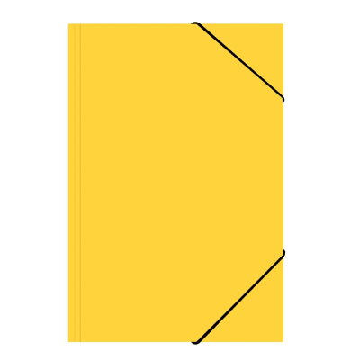Carpeta Cartón con elástico Amarillo