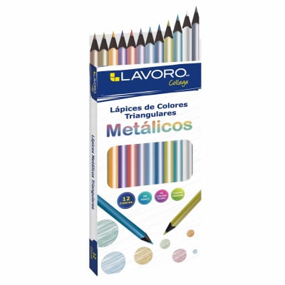 Lapices de colores metálicos