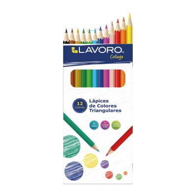 Lápices de colores triangulares