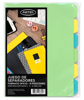 Separador Oficio Artel