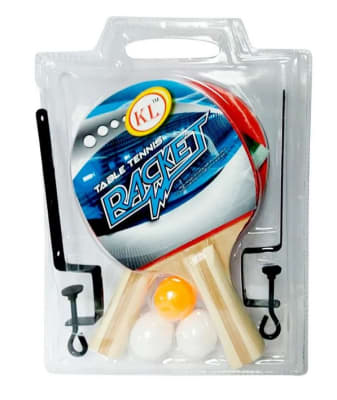 Paleta ping pong de madera con malla Paleta ping pong de madera con malla