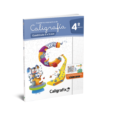 Cuaderno Caligrafía Cuadricula 5x5mm 4° Básico Caligrafix