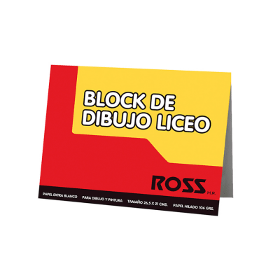 Block Dibujo Liceo 10 hojas Ross1