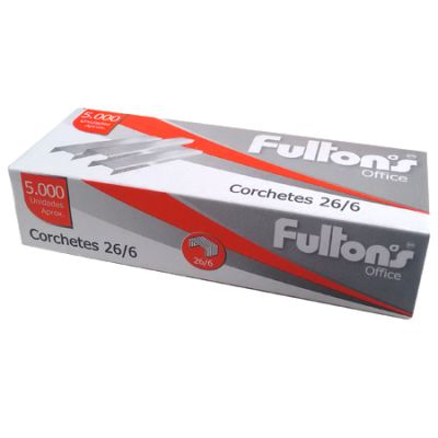 Corchetes Fultons 26/6 5000 unidades Corchetes Fultons 26/6 5000 unidades
